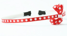 Dot red-white small bow