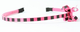 Check L D pink small bow