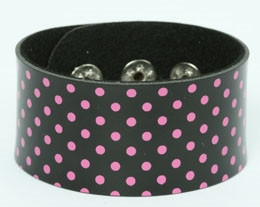 Dot black-pink big stripes & checker