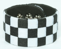 Check black-white F big stripes & checker