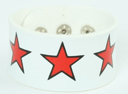 Star big white-red big stripes & checker