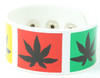 Marijuana white big stripes & checker