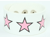 Star big white-pink big stripes & checker