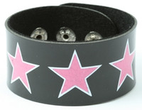 Star big black-pink big stripes & checker