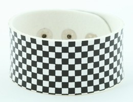 Check S black-white big stripes & checker
