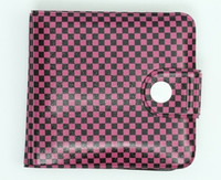 Check D pink wallet PVC wallet