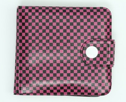 Check D pink wallet PVC wallet
