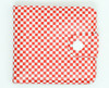 Check red-white wallet PVC wallet