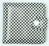 Check black-white wallet PVC wallet