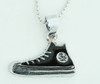 Shoe black mix necklace