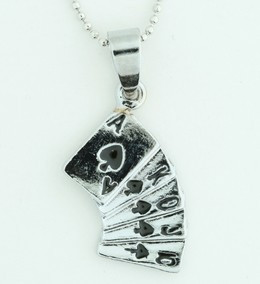 Cards mix necklace