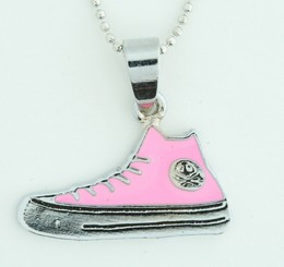 Shoe pink mix necklace