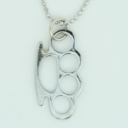 Punch silver mix necklace