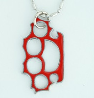 Punch red mix necklace