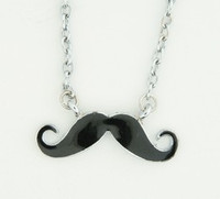 Mustache mix necklace