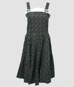 Front - Stars black bobelina dress