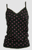 Front - 3D star black-pink top lace top