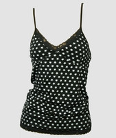 Front - Star basic black-white top lace top