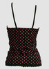Back - Dot big black-pink top lace top