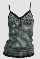 Front - Domino Top Lace Top