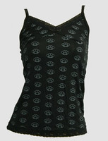 Front - L punch black-grey top lace top