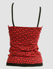 Back - Grafic red top lace top