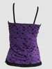 Back - 3 stars purple top lace top