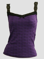 Front - Punks purple top lace top