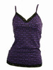 Front - L grafic purple top lace top