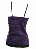 Back - L grafic purple top lace top