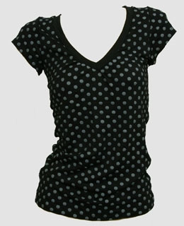 Front - Dot big black-grey fashion
