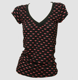 Front - Bat black-red fashion