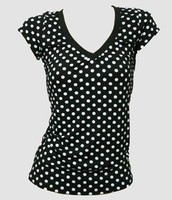 Front - Dot big black-white fashion 