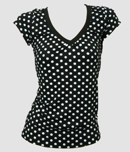 Front - Dot big black-white fashion 