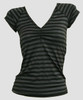 Front - Stripe M black-grey fashion