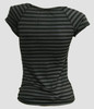 Back - Stripe M black-grey fashion