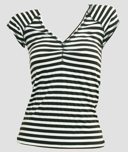 Front - Stripe M black-white fashion