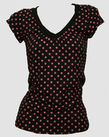 Front - Dot big black-pink fashion