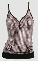 Front - P check L pink top pocket top