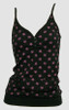 Front - 3D star black-pink top pocket top