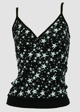 Front - 3 stars black-white top pocket top