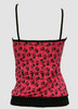Back - Skull big pink-black top pocket top