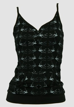 Front - Swallow black-grey top pocket top