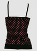 Back - Dot big black-pink top pocket top