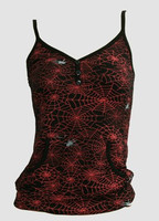 Front - Spider black-red top pocket top