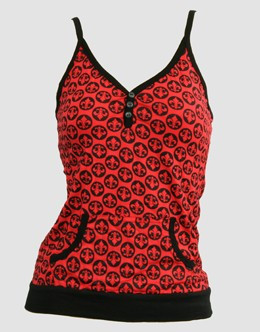 Front - Grafic red top pocket top