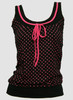 Front - Star basic black-pink top fashion top