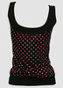 Back - Dot big black-pink top fashion top