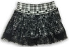Scotch white punk mini skirt