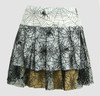 Spider white punk mini skirt